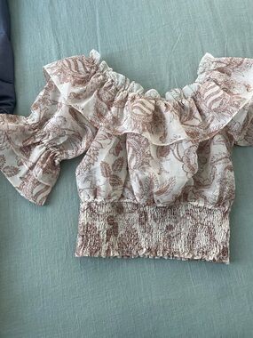 Forever that girl x Anthropologie sheer crop